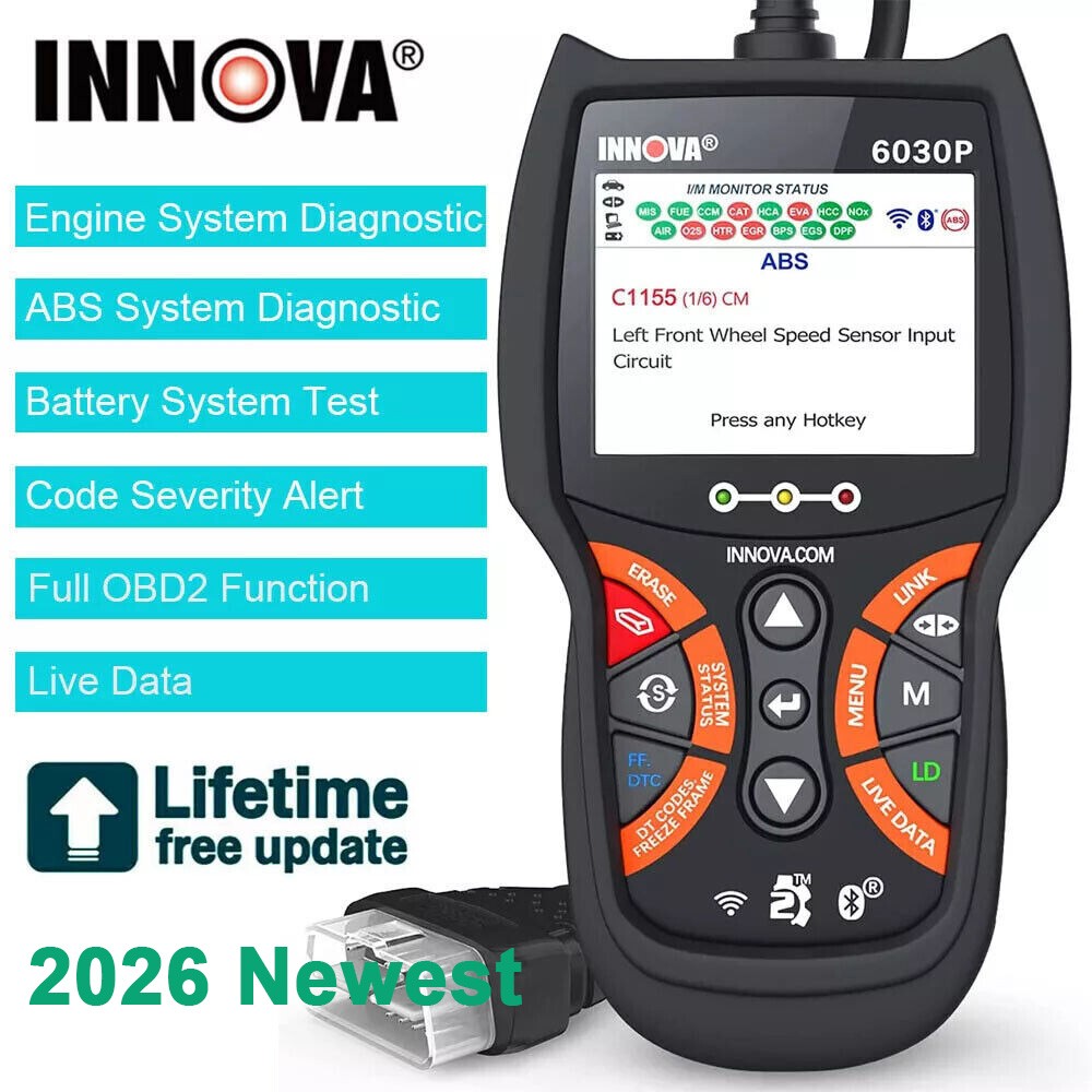 2026 Automotive OBD2 Scanner Engine ABS Battery Code Reader Car Diagnostic Tool