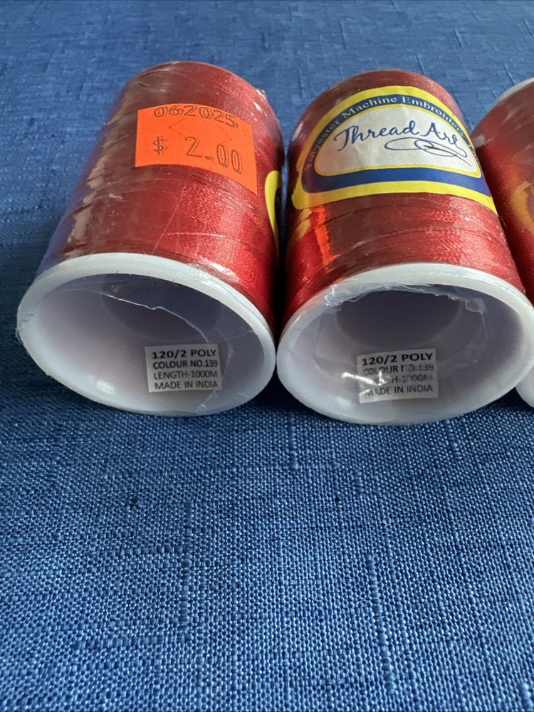 8 NEW Spools Thread art Polyester Embroidery Thread 1000M INV#75