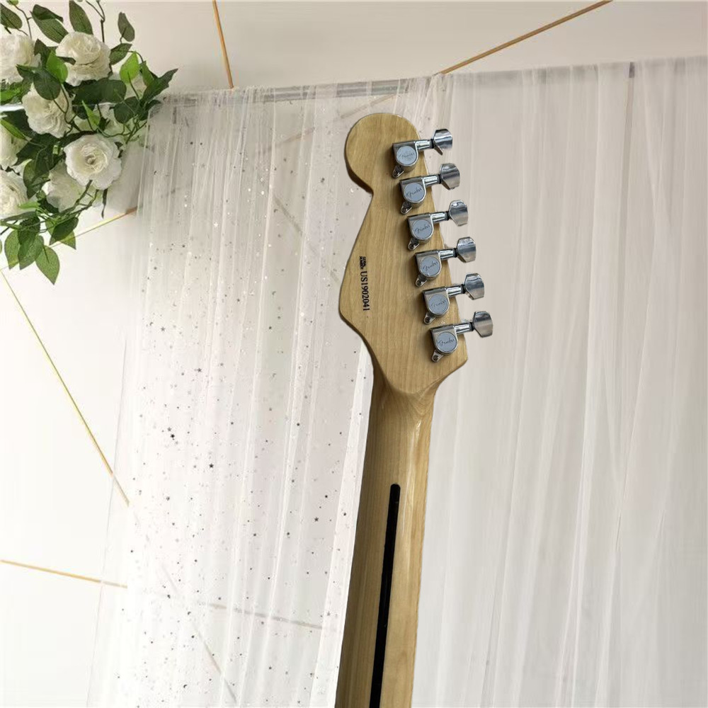 エレキギター、新品、色赤色、送料無料、空輸、高品質、音質優美、6弦