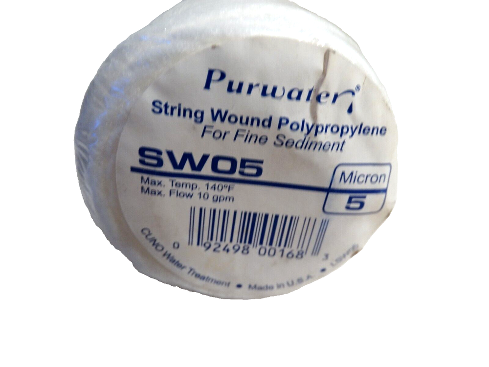 5 Micron 10" x 2.5" String Wound Sediment Water Filter