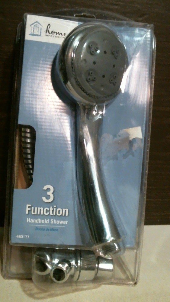 Home Impressions 3 Function Handheld Shower,  Chrome, (480177) FS