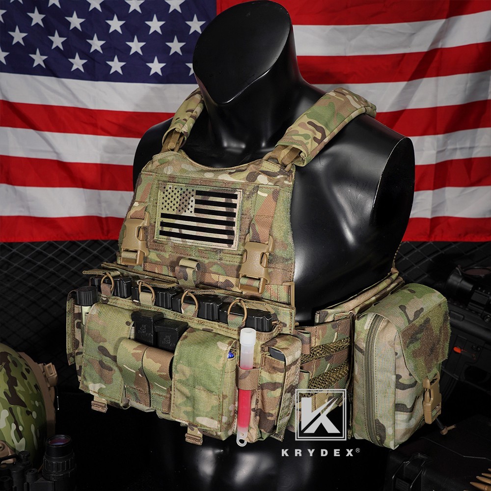 KRYDEX Tactical MF IV Placard Magazine Pouch Front Panel for Vest MC Camo