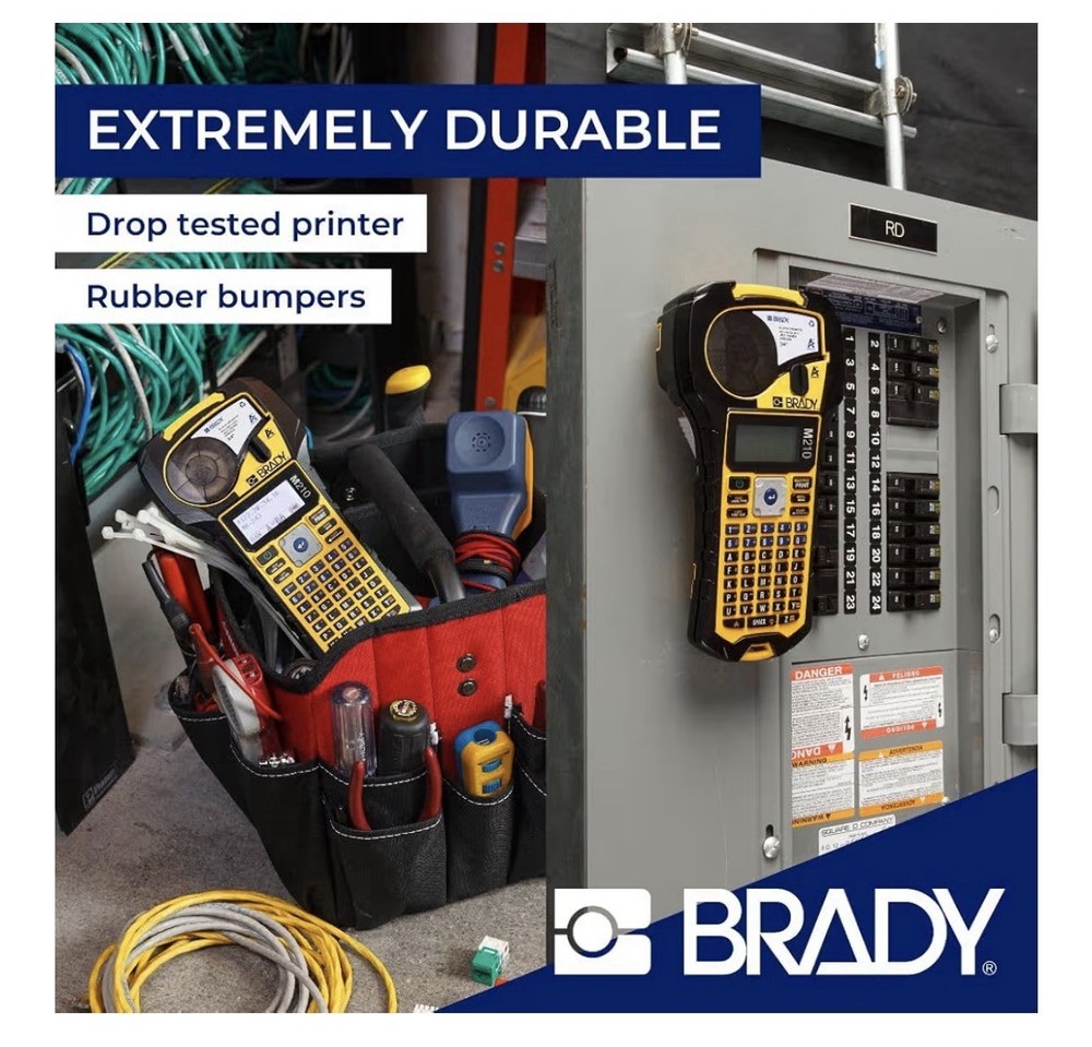 Brady BMP 21-PLUS Handheld Portable Label Printer Black Yellow - No case