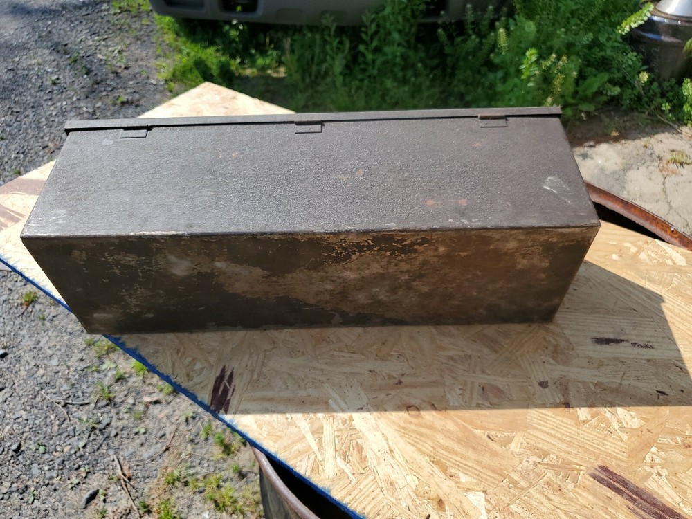 Vintage Leather Handle Toolbox