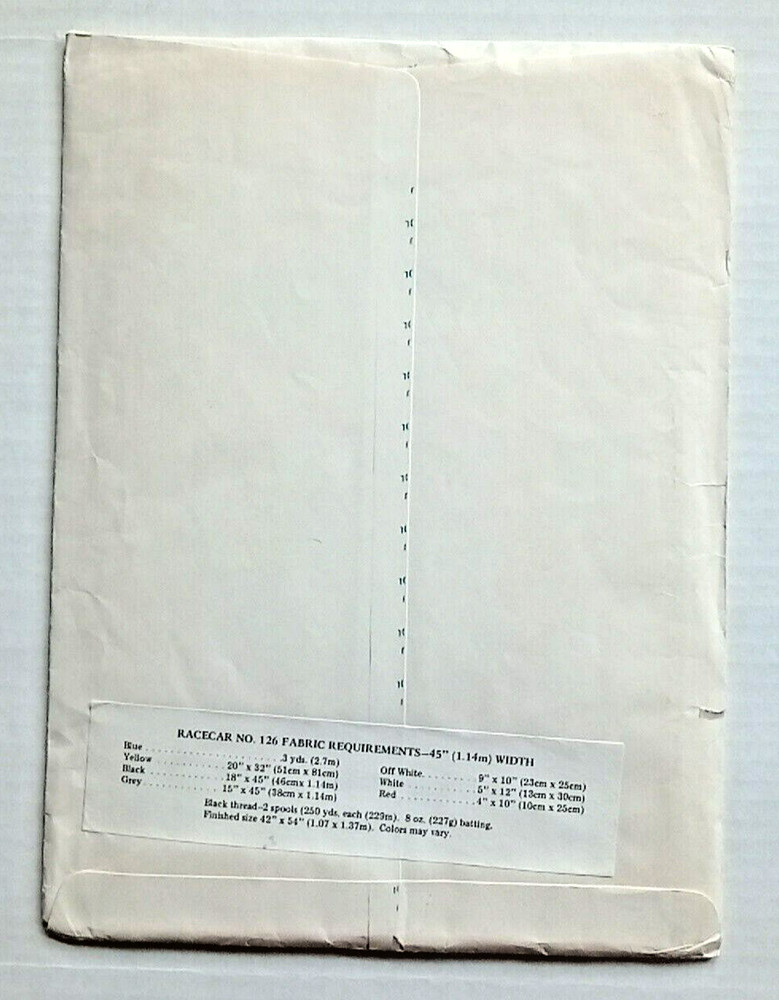 Racecar Coverlet Pattern