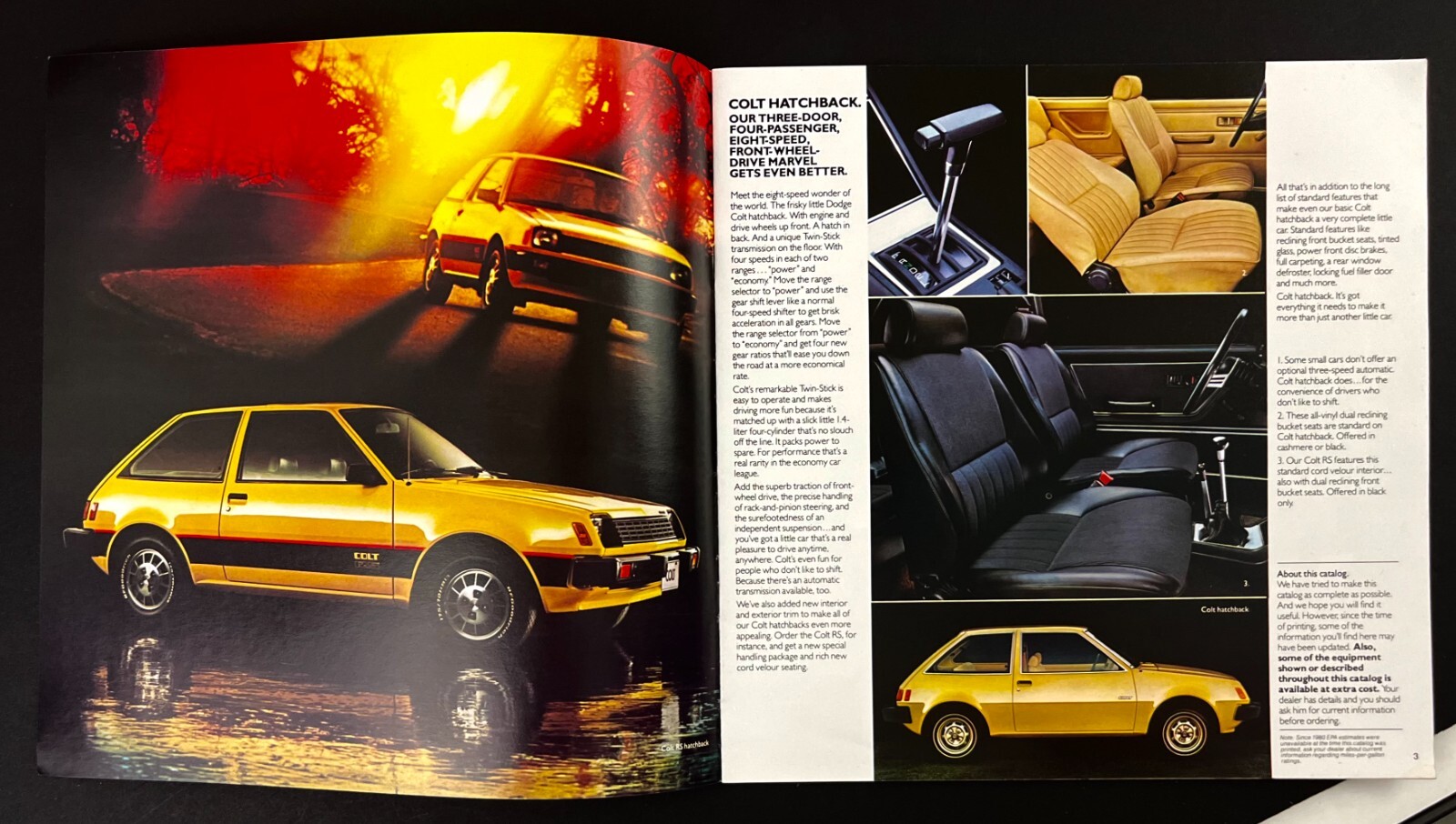 1980 Dodge Imports Colt D-50 Sport Truck Challenger Vintage Car Dealer Booklet