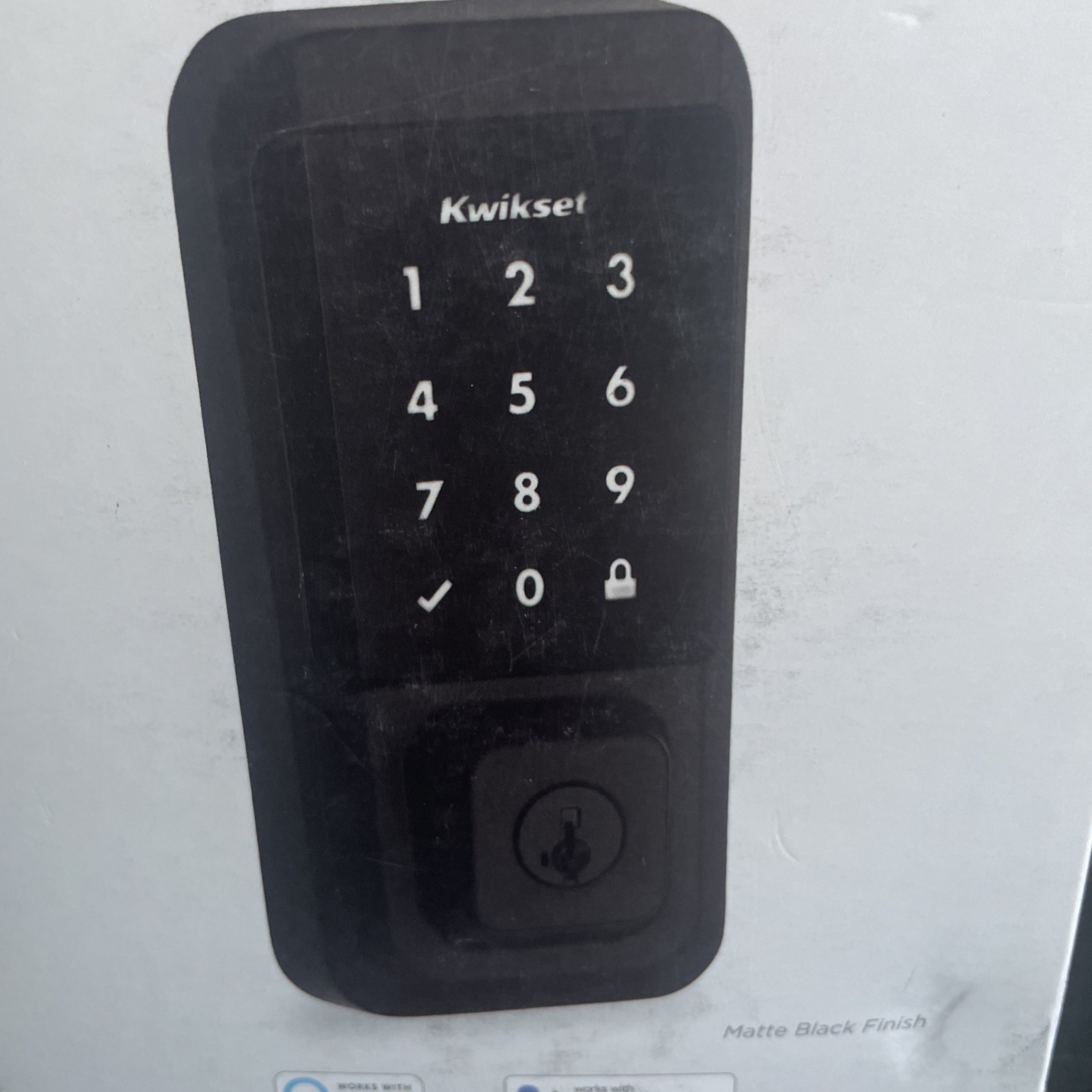 Kwikset Halo Touchscreen Smart Lock Wifi Keypad Electronic Deadbolt Matte Black