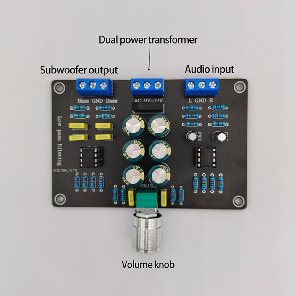 2 Way Subwoofer Frequency Divider Board Electronic Low-Pass Crossover2402