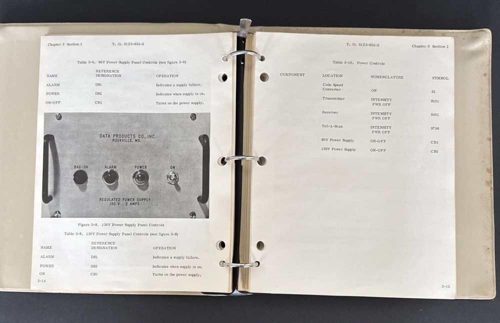 Radiation Inc Technical Manual Engineering Installation Tech Control Center 1961
