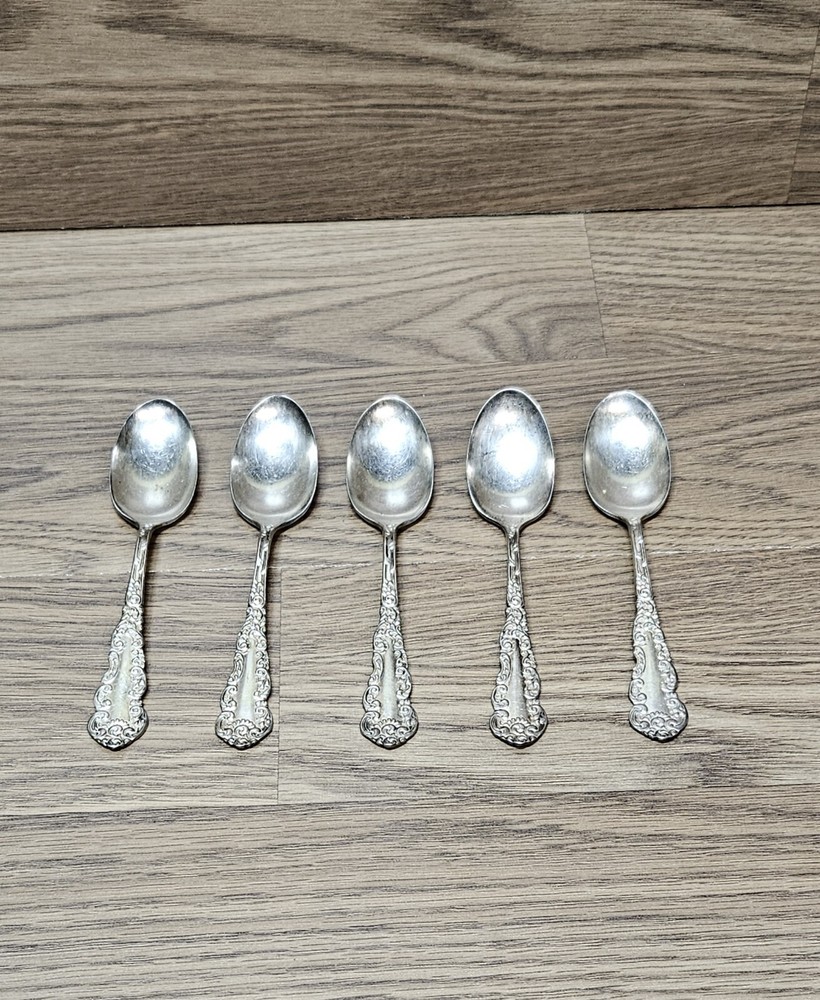 CORDOVA 5 WM Rogers Silverplate Tea Spoons