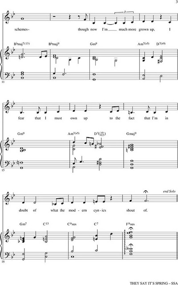 They Say It's Spring