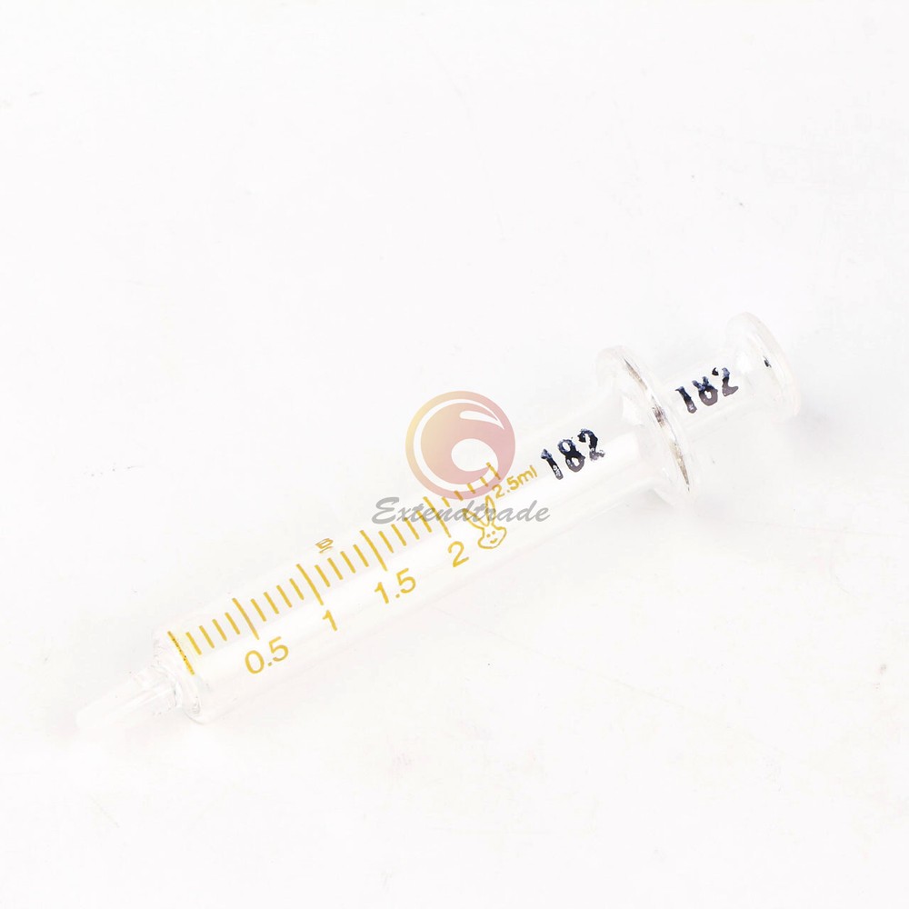 One Glass Syringes Glass Sampler Lab 2cc Glassware 2ml