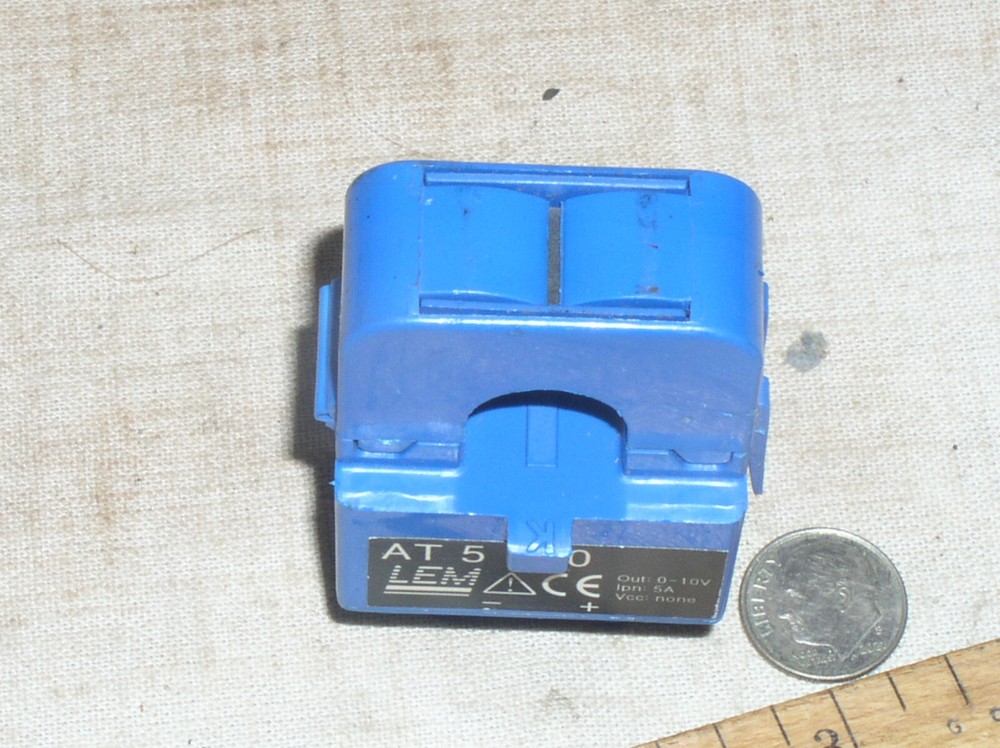 LEM SPLIT CORE CURRENT TRANSFORMER AT5B105 5 A 5A AC TO 10V DC CLIP ON SENSOR