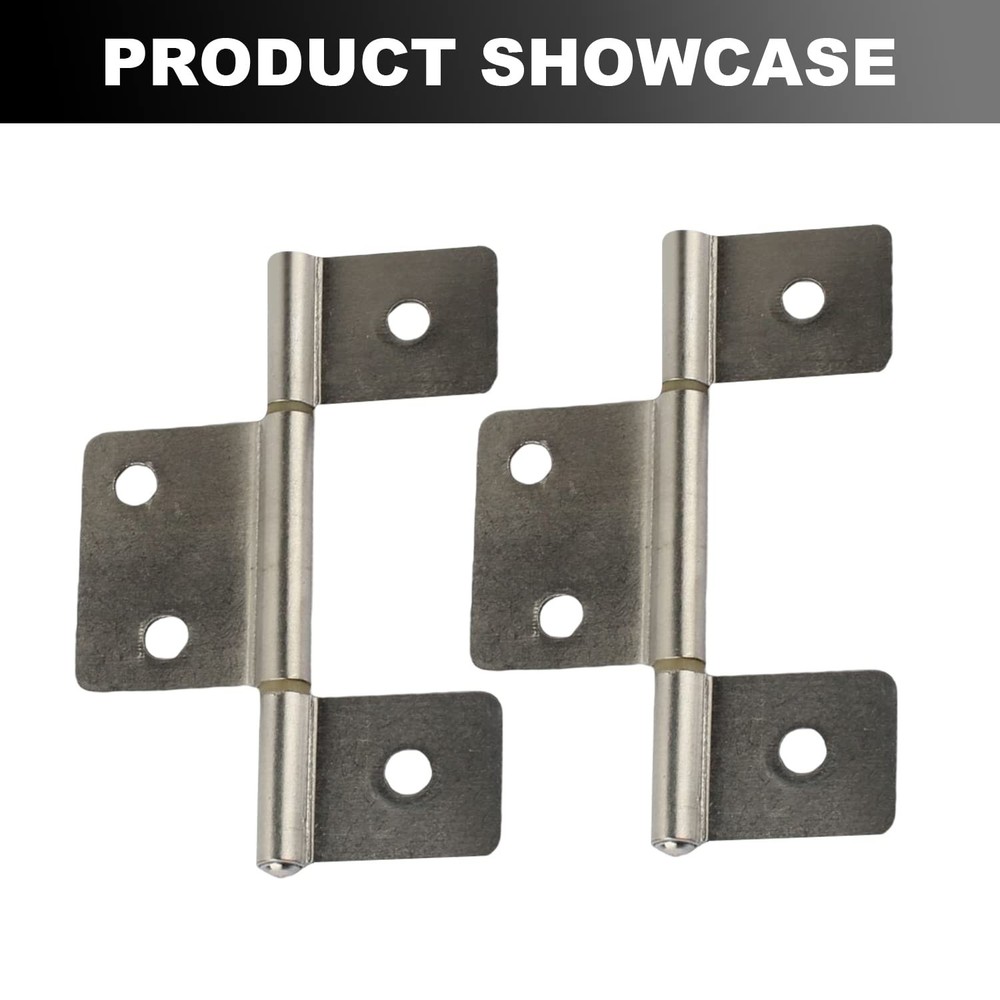 Three Leaf Non-Mortised Hinge for Mobile Home & RV Interior Bifold Door Hinge...
