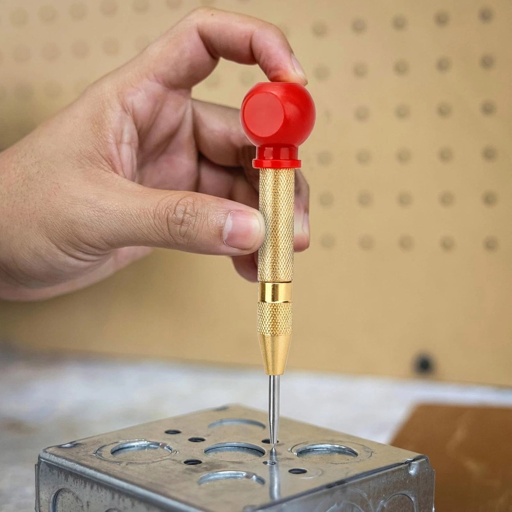 3 Piece Automatic Center Punch One Hand Action for Workshop Use DIY Projects