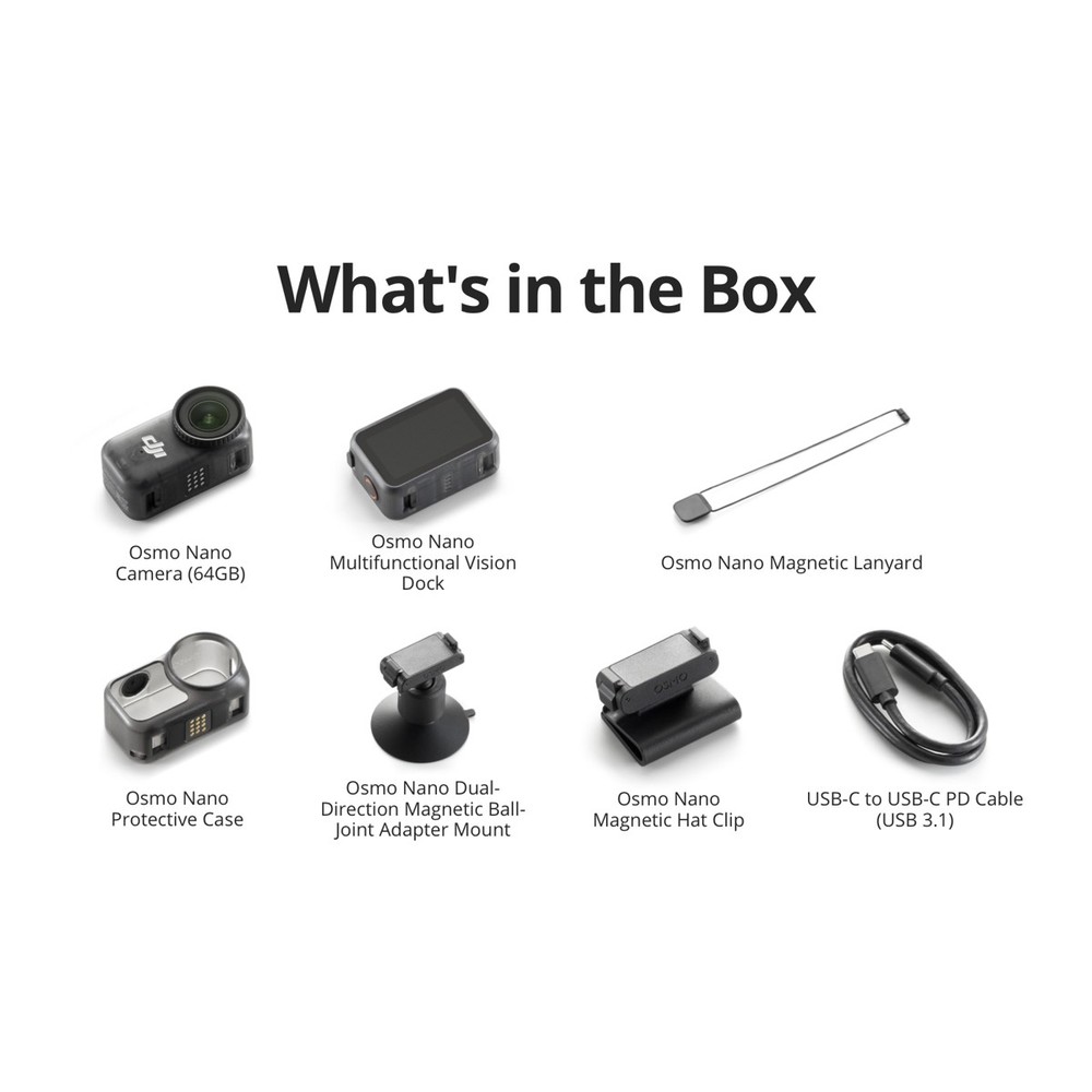 DJI Osmo Nano 64GB Action Camera Standard Combo