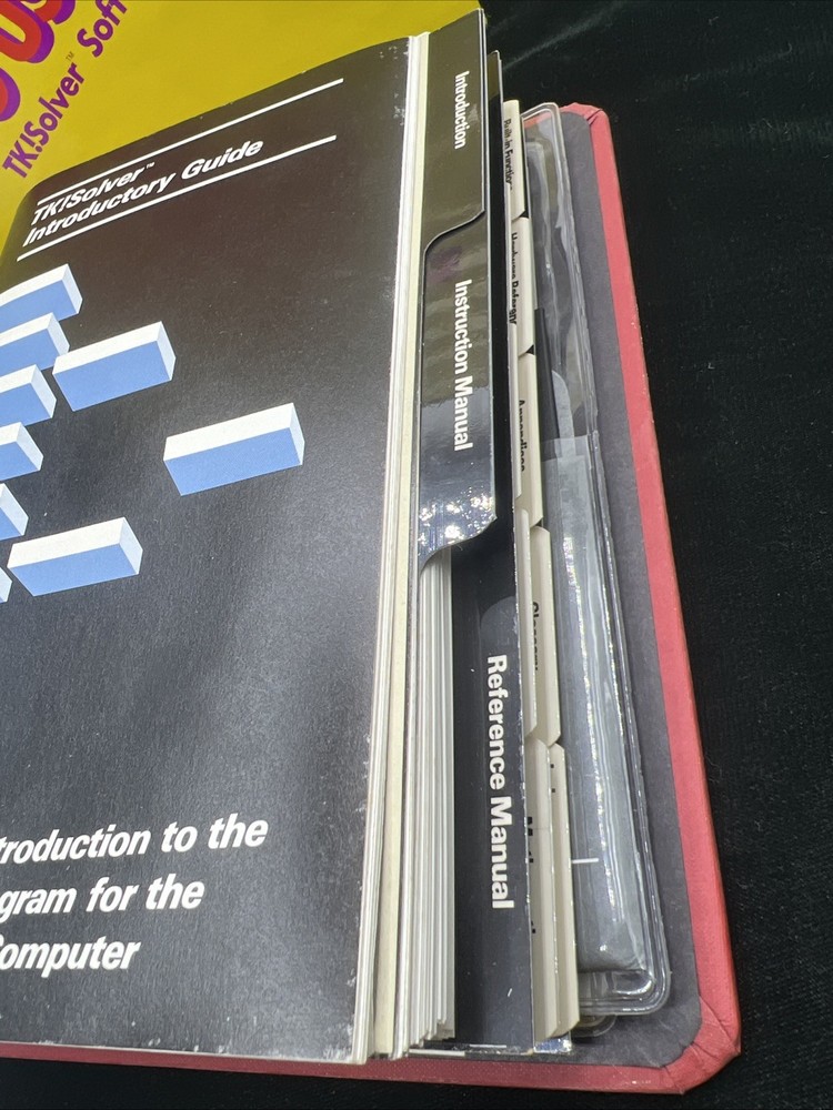IBM PC Software: TK! SOLVER 1.2 From Software Arts DOS Vintage