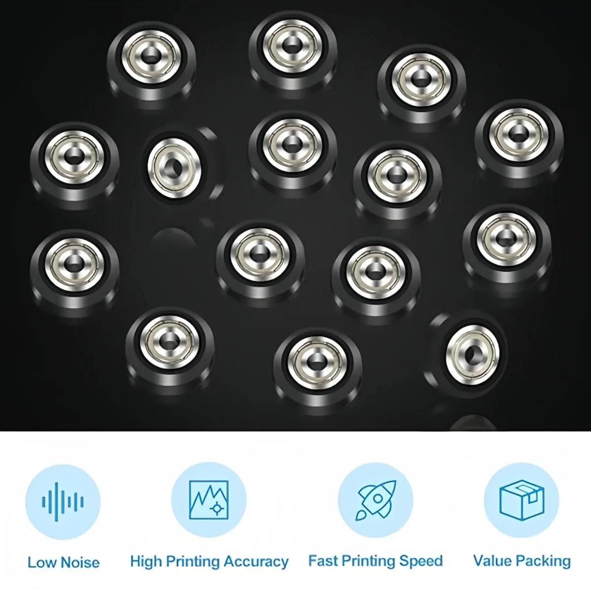 Creality 3D Printer POM Wheel Plastic Pulley Linear Bearing for Ender 3/CR-10