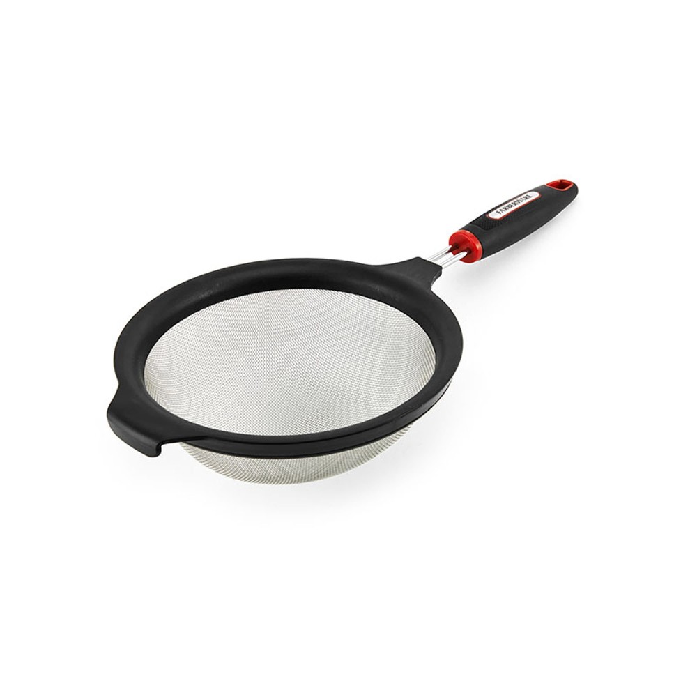 7-inch Diameter Soft Grips Mesh Strainer in Black