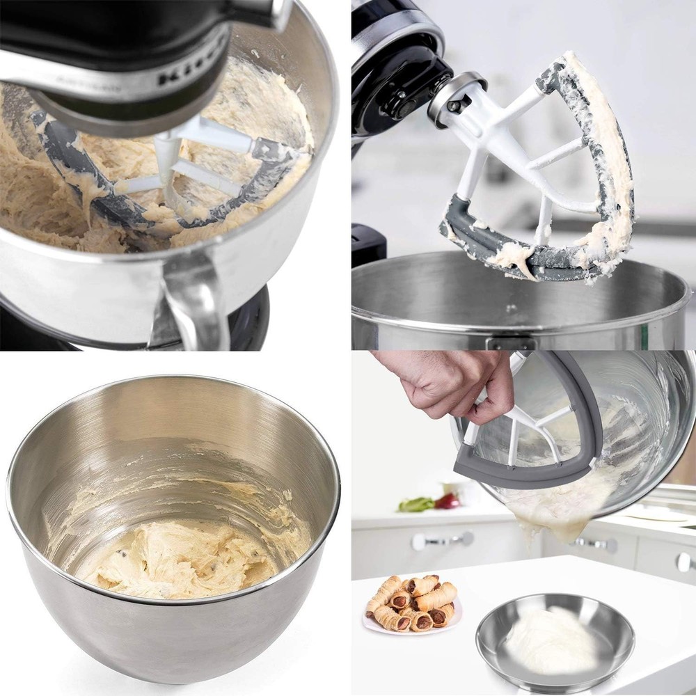 Flex Edge Beater for KitchenAid,Mixer Attachement Compatible With KitchenAid,...