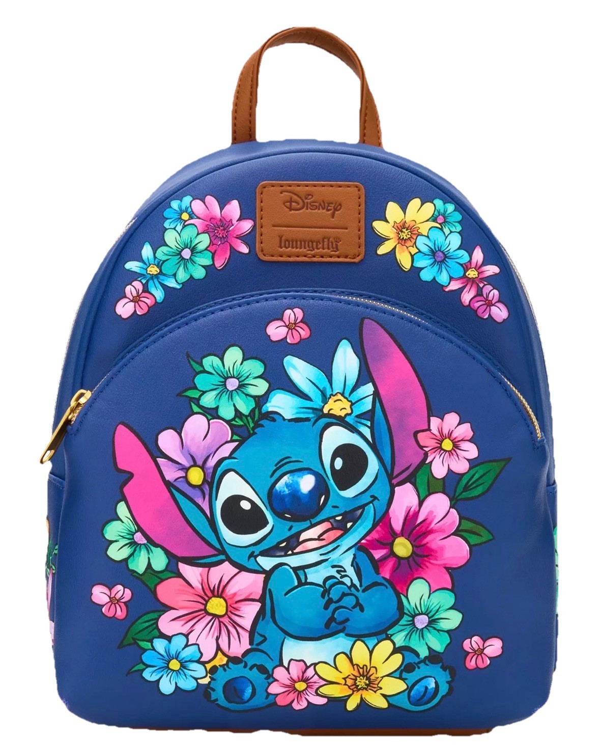 LOUNGEFLY DISNEY STITCH FLORAL MINI BACKPACK NWT