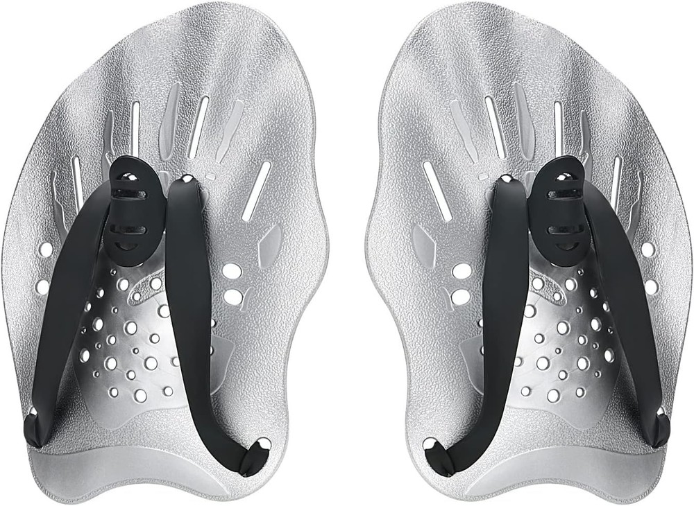 Contour Swim Paddles Hand, Training Hand with Medium, Grey