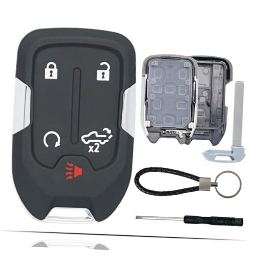 Key Fob Shell Case Replacement Fits for Chevy Silverado GMC Sierra 1500 2500HD