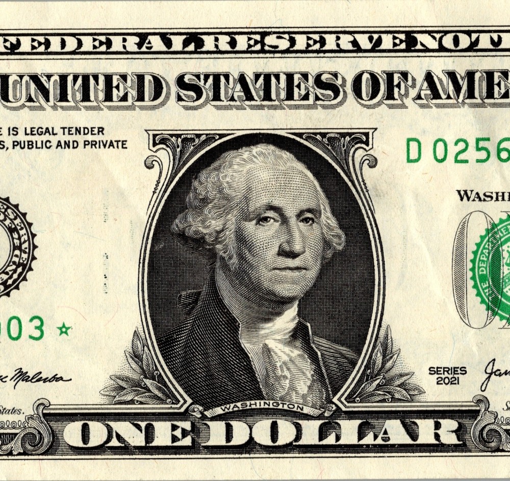 2021 D Star Note One Dollar Bill Regular Run Pack Note