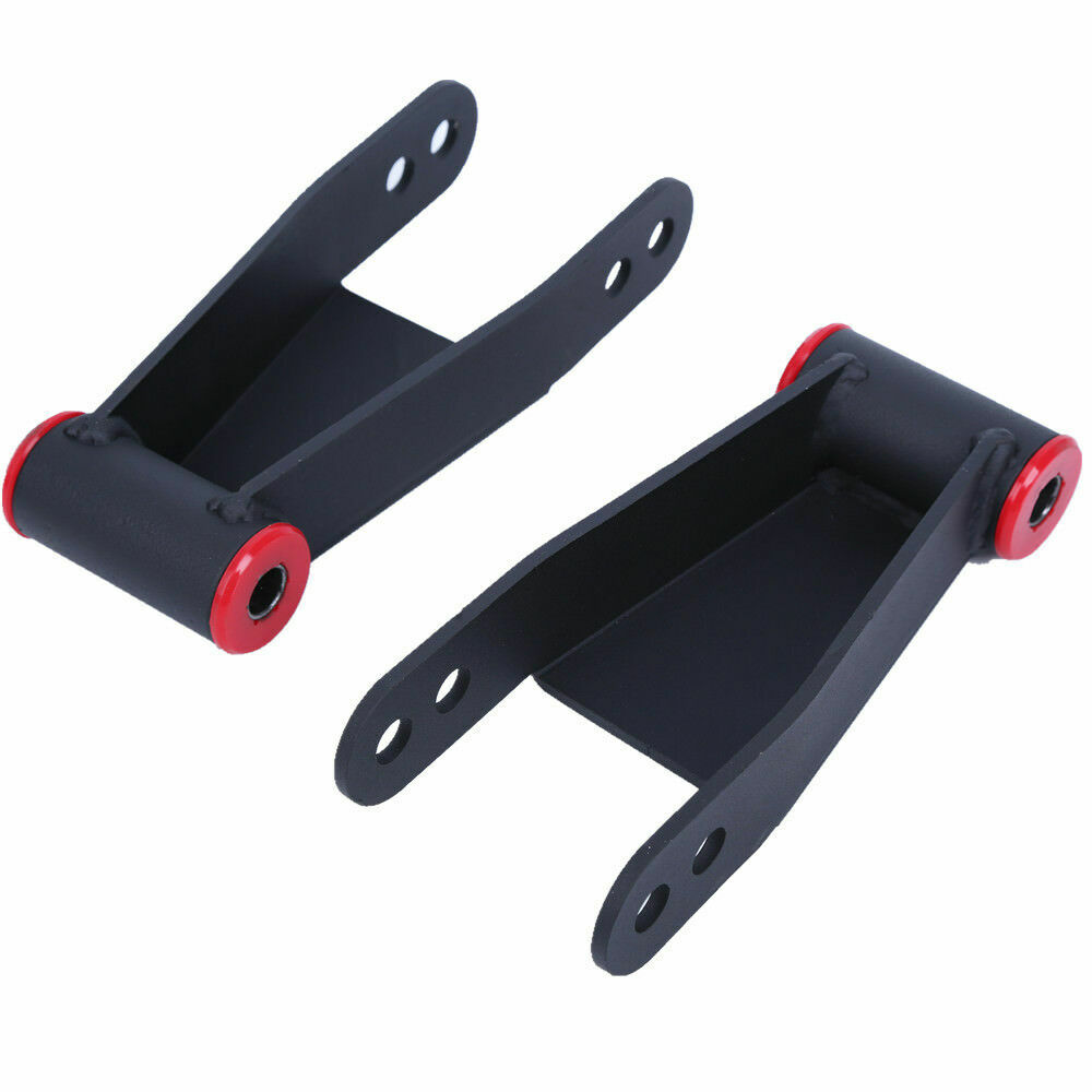 For 2004-2014 Ford F150 2"-3" Drop Lowering Shackles Adjustable Leveling Kit