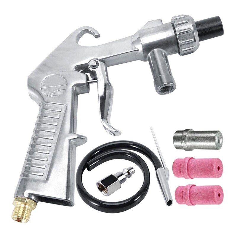 Practical Abrasive Tool Sand Blaster Kit with Ceramic Nozzles Tips for Sandblast