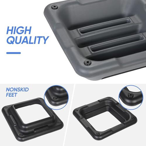 Aerobic Step Exercise Platform Stepper with 4 Risers 16" x 16", Adjustable Heigh