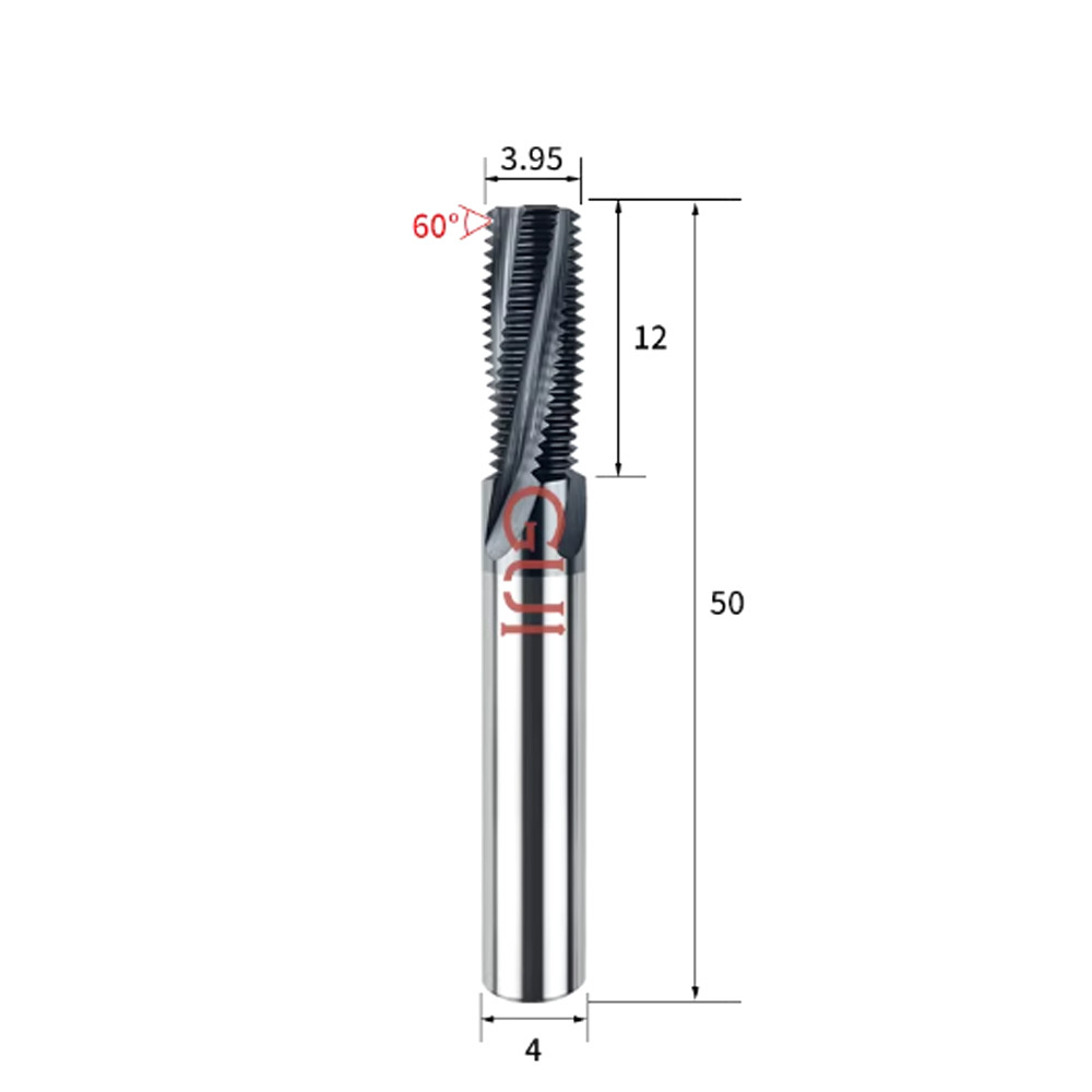 M5 x 0.80 Solid Carbide Thread Mill - TiAlN Coated