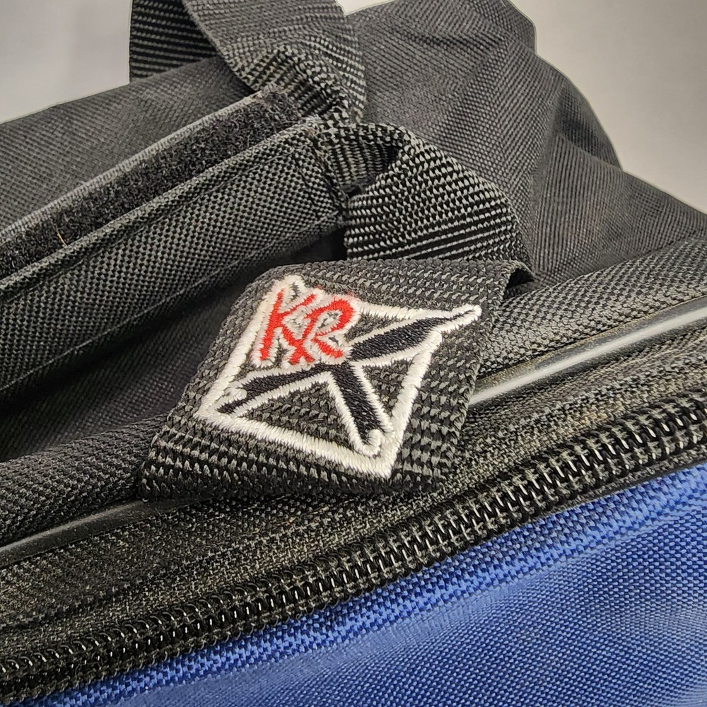 KR Strikeforce Blue / Black 1 Ball Bowling Bag w/Shoulder Strap - EUC