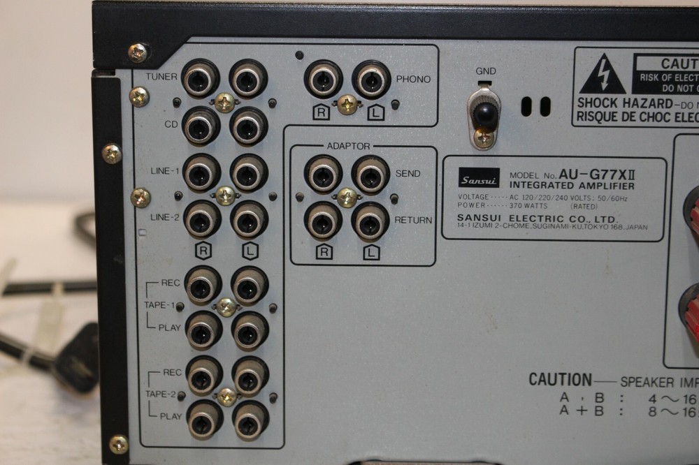 SANSUI AU-G77XII Integrated Stereo Amplifier- DISPLAY LEVEL SCREEN DONT WORK.
