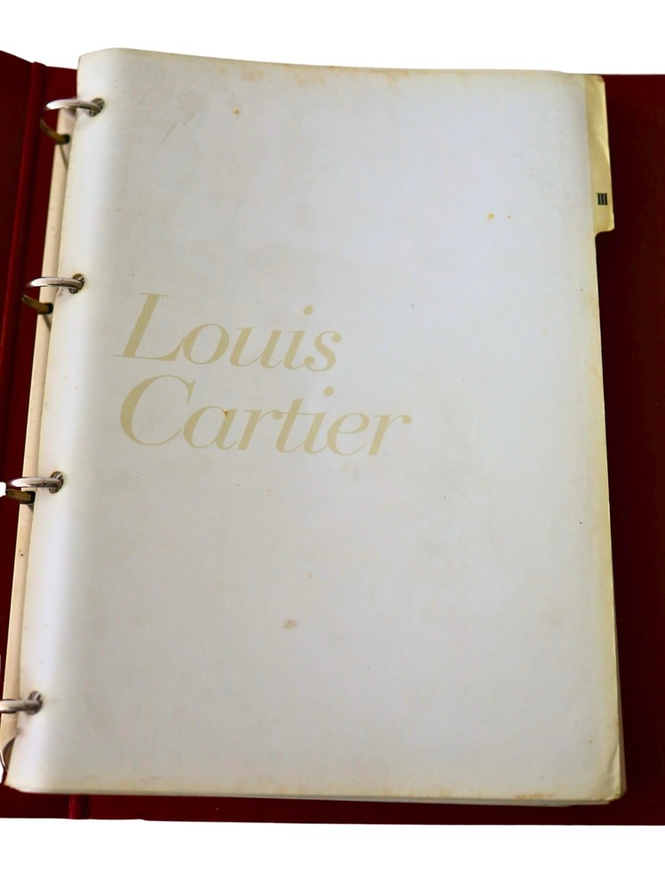 RARE Original Cartier Watch Master Catalog Binder Collectors Reference Guide