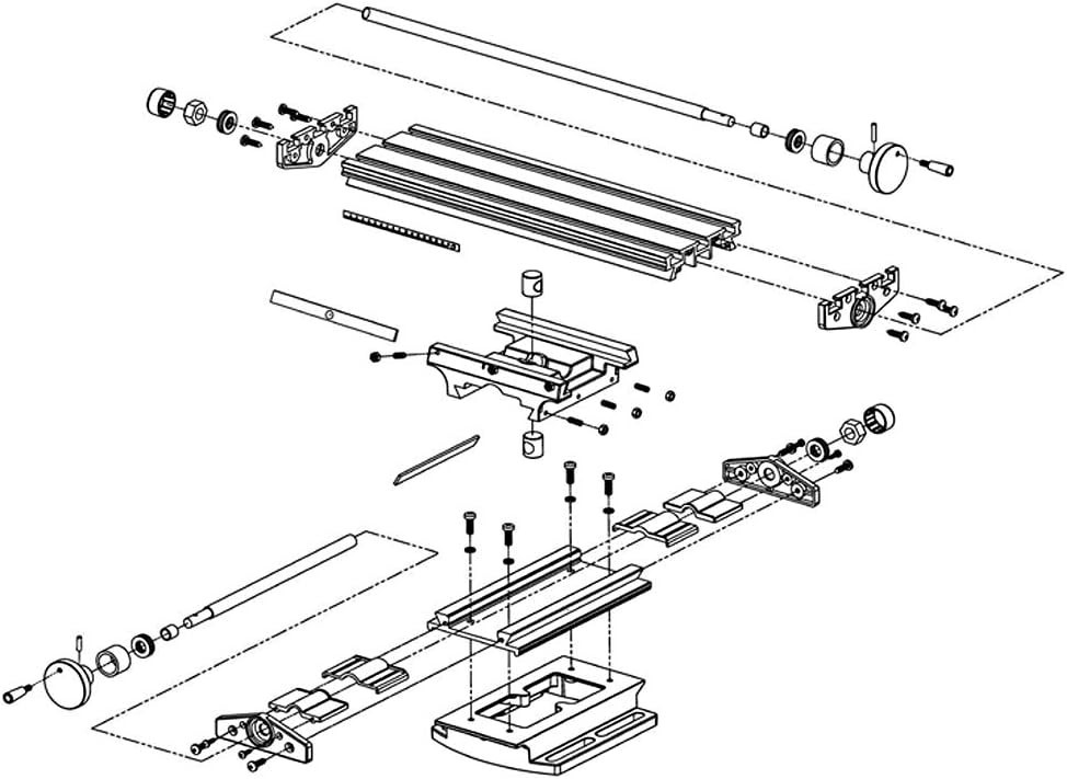 Compact Aluminum Multifunctional Milling Worktable for Precision Drilling Tasks
