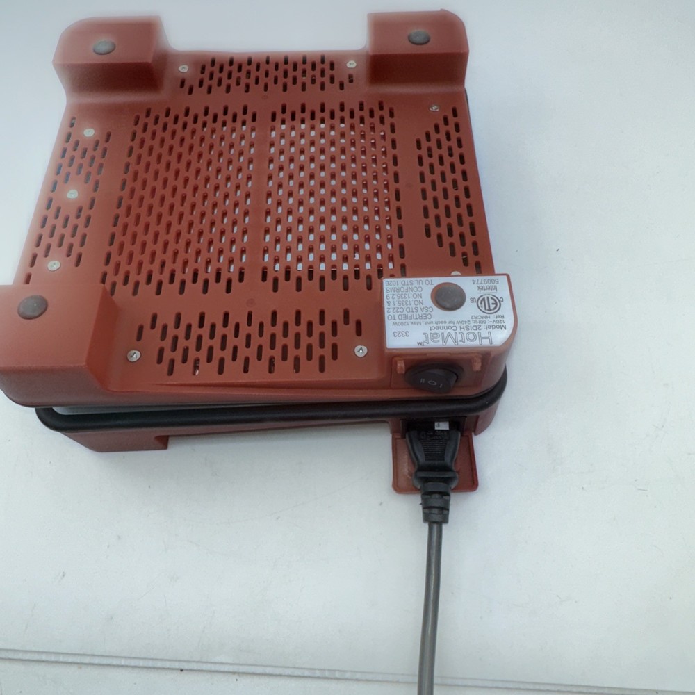 RUST RED Hotmat Connect Modular 2 Dish Foldable Hot Warming Tray