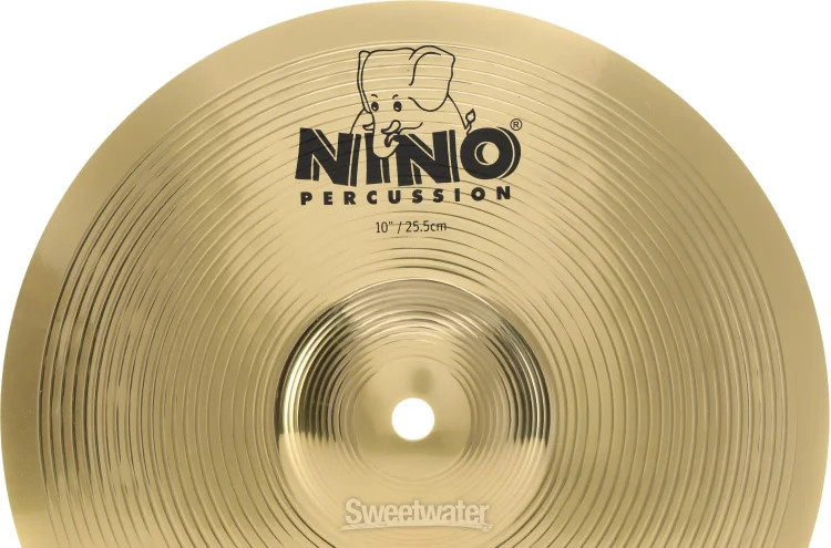Nino 10-inch Cymbal Pair - Brass