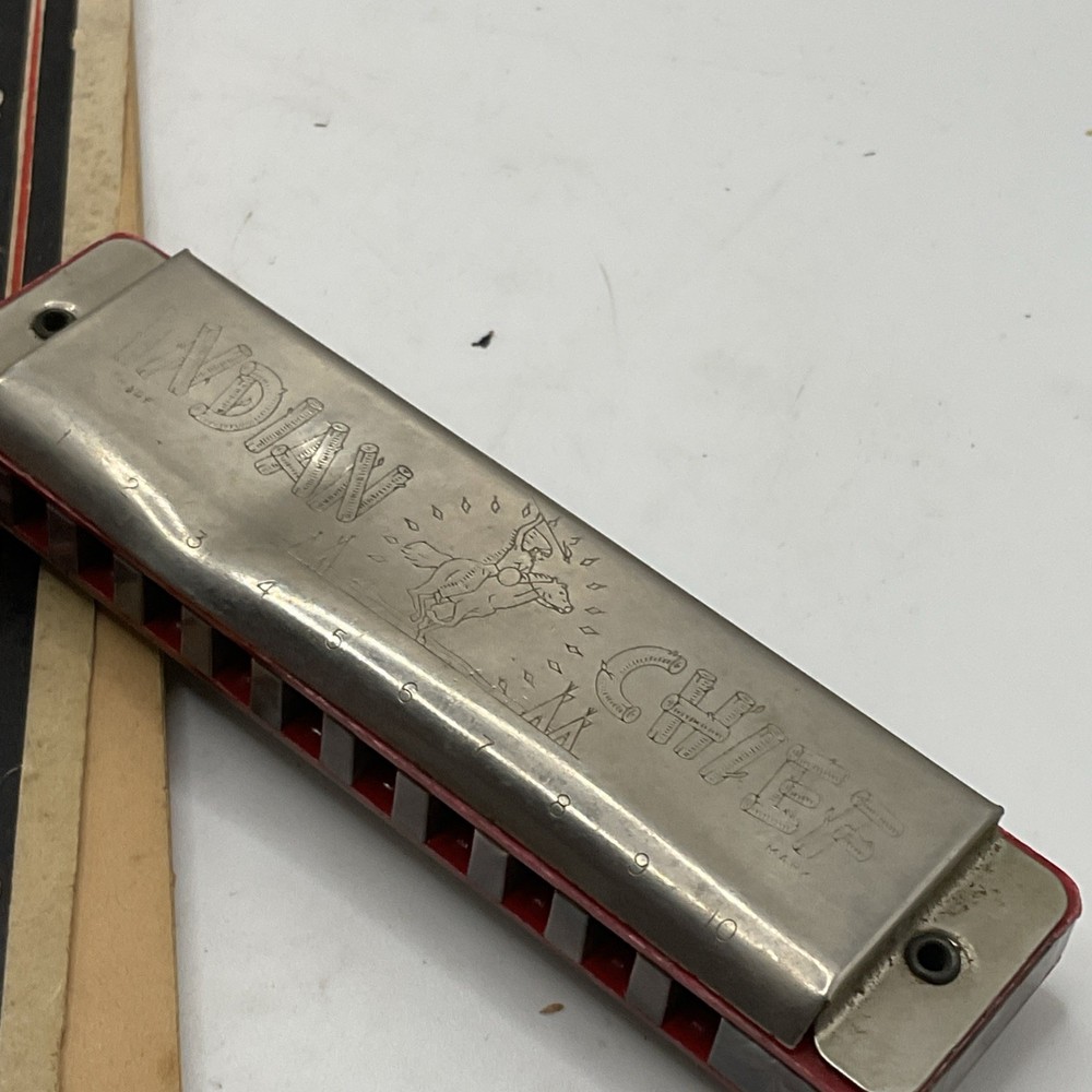 1954 Harmonica Course Book With Harmonica Fair Condition Sold As Is
