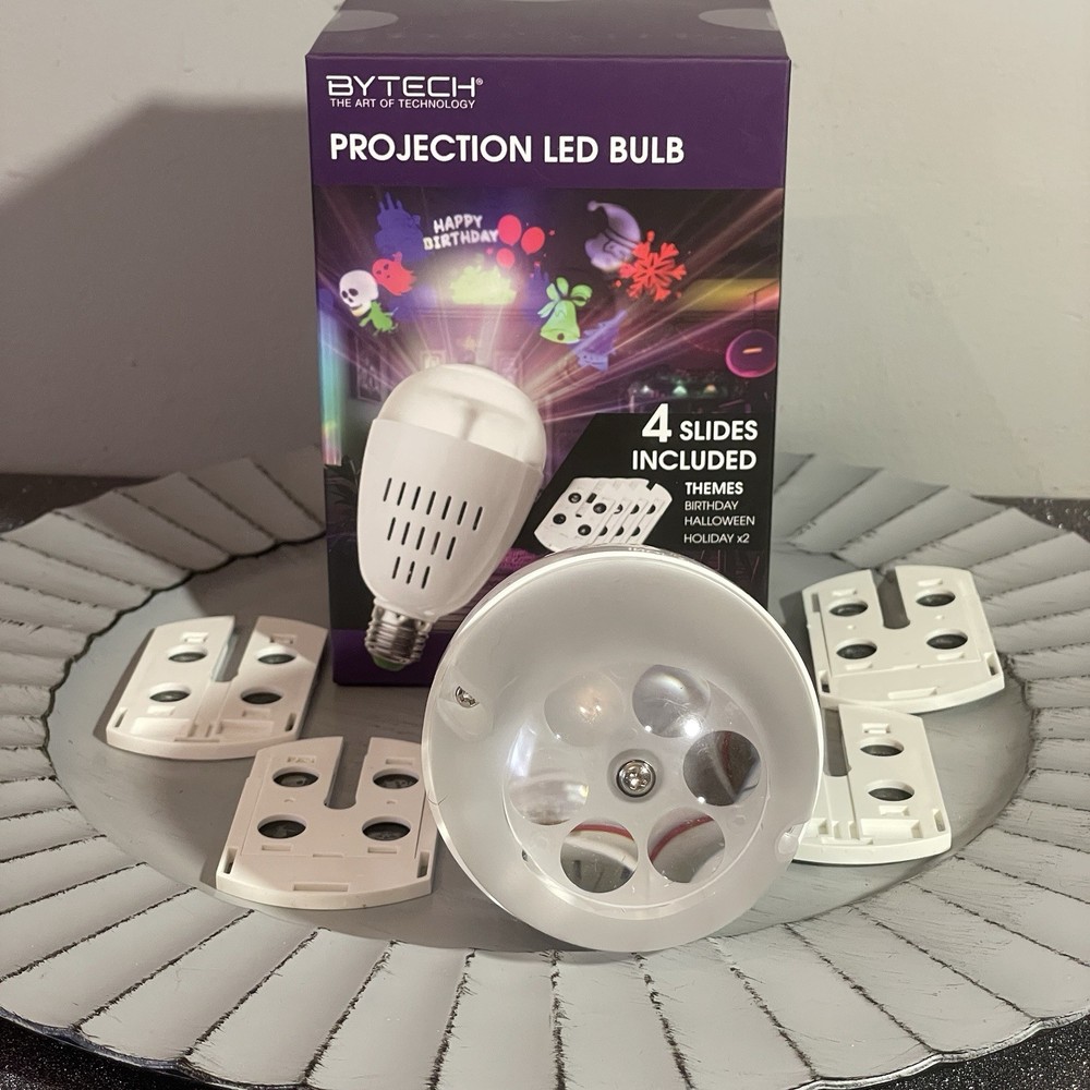 BYTECH Projection LED Bulb With 4 Slides