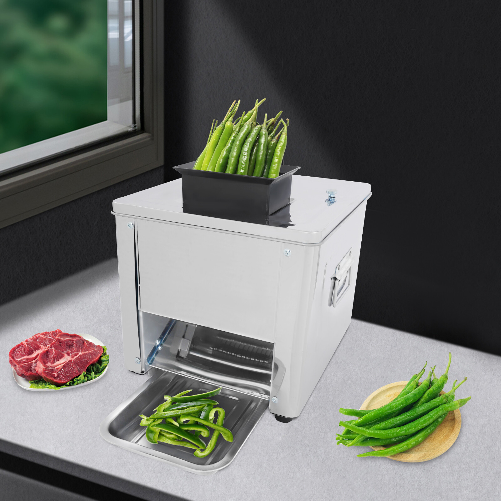 Electric Meat Cutter Cutting Machine (Meat Cutter Specification: 7mm / 0.276in)