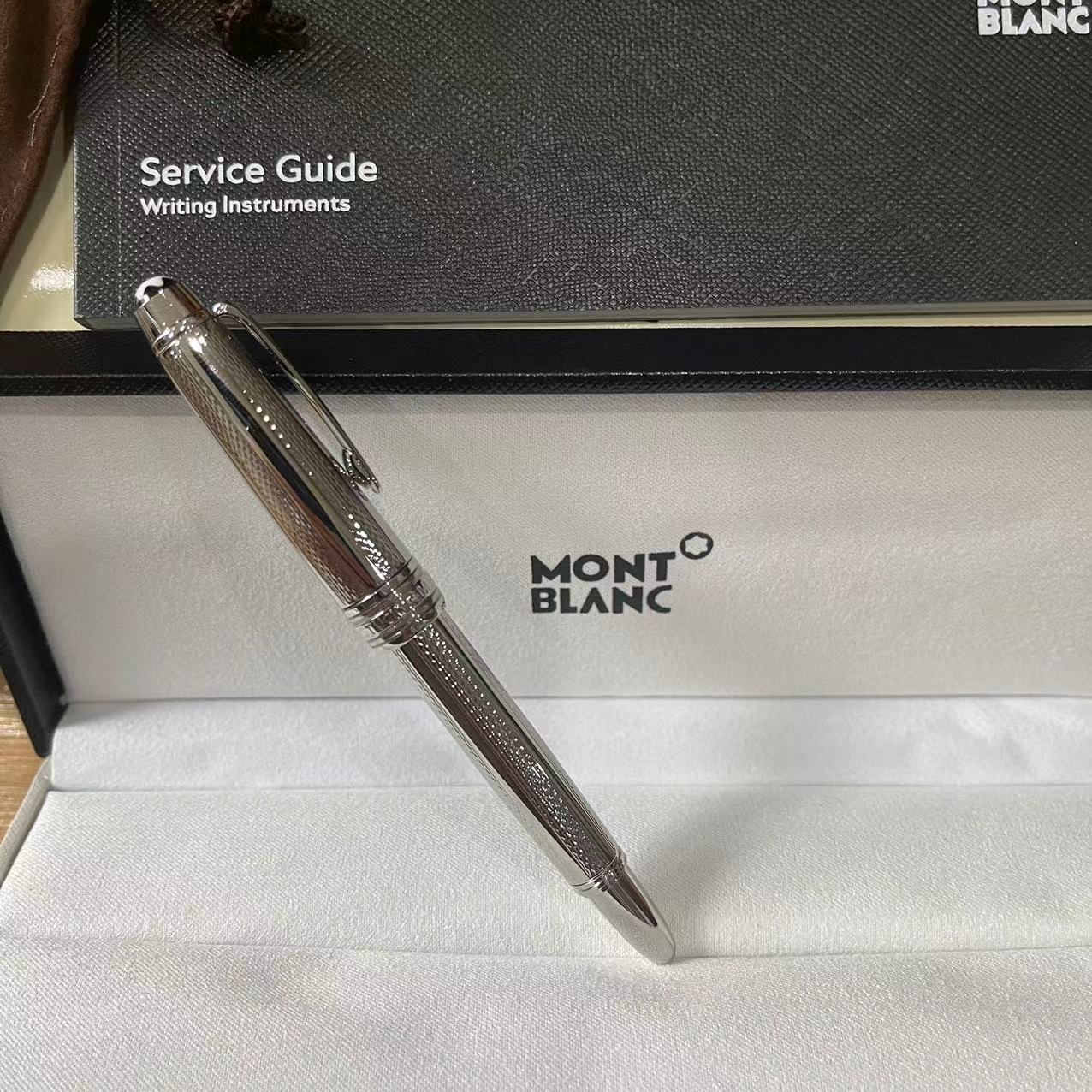 Authentic Montblanc 2865 Meisterstuck Rollerball Silver mini 4.5" Star Pen 163P