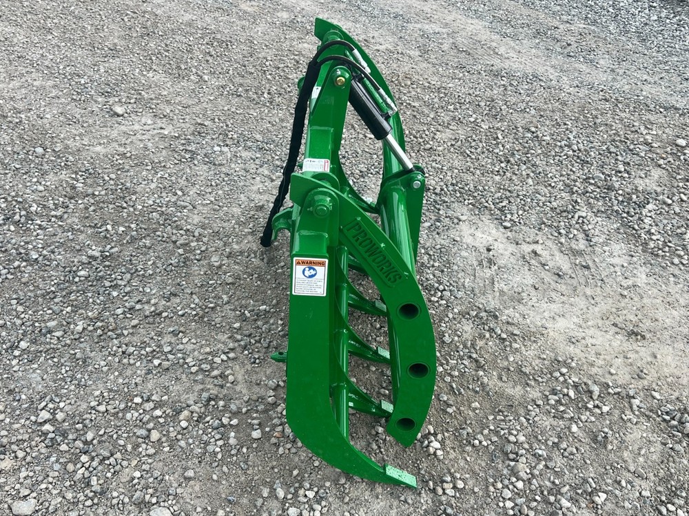 60" Root Rake Clam Grapple Attachment Fits John Deere Compact Tractor Loader