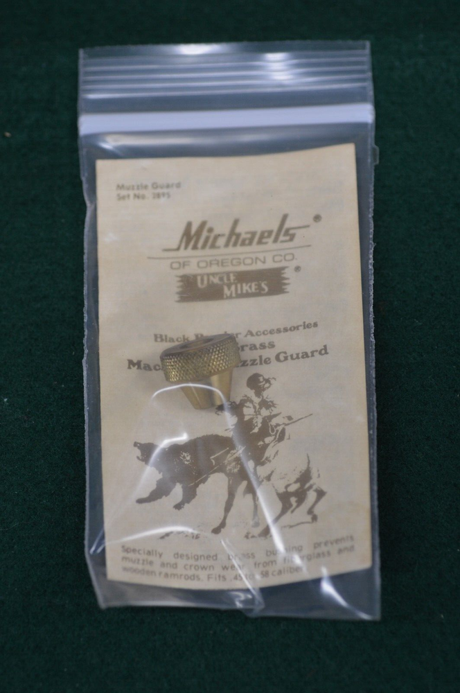 Uncle Mikes Solid Brass Machined Black Powder Muzzle Guard Item 2895