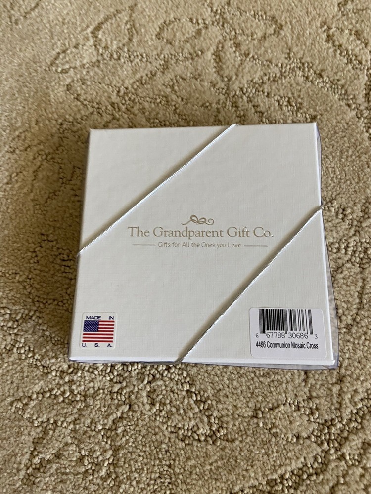 new first communion mosaic cross and prayer book bundle