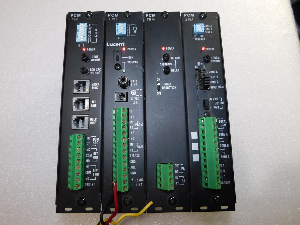 BOGEN LUCENT AVAYA LUPCMALL PCM CPU TIM TBM ZPM PAGING CONTROL SYSTEM