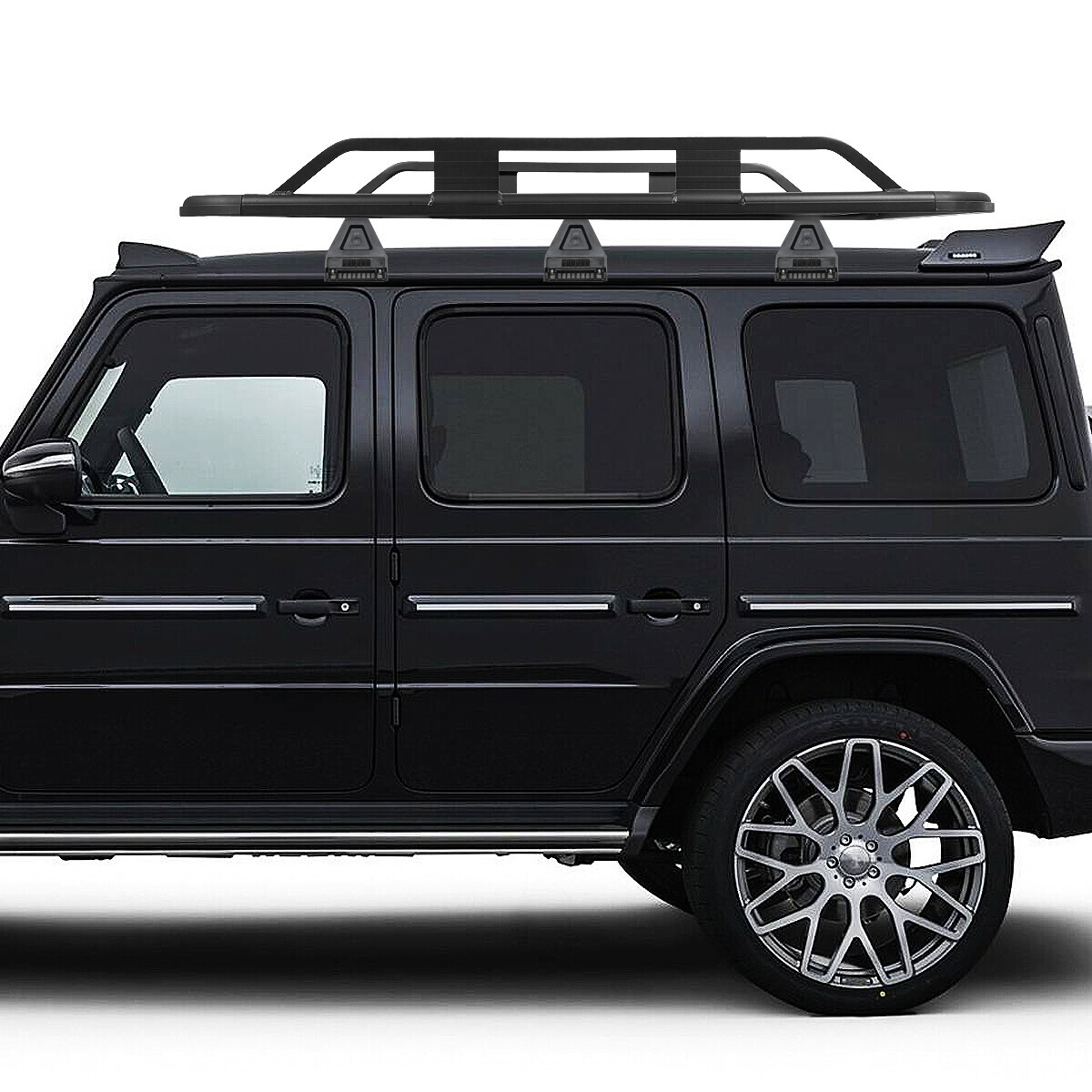 60"x 48"x 6"ALUMINUM ROOF RACK CAR/SUV CARGO BAG/LUGGAGE CARRIER BASKET BLACK