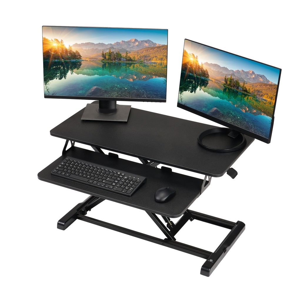 TechOrbits Black Standing 32" Desktop Converter