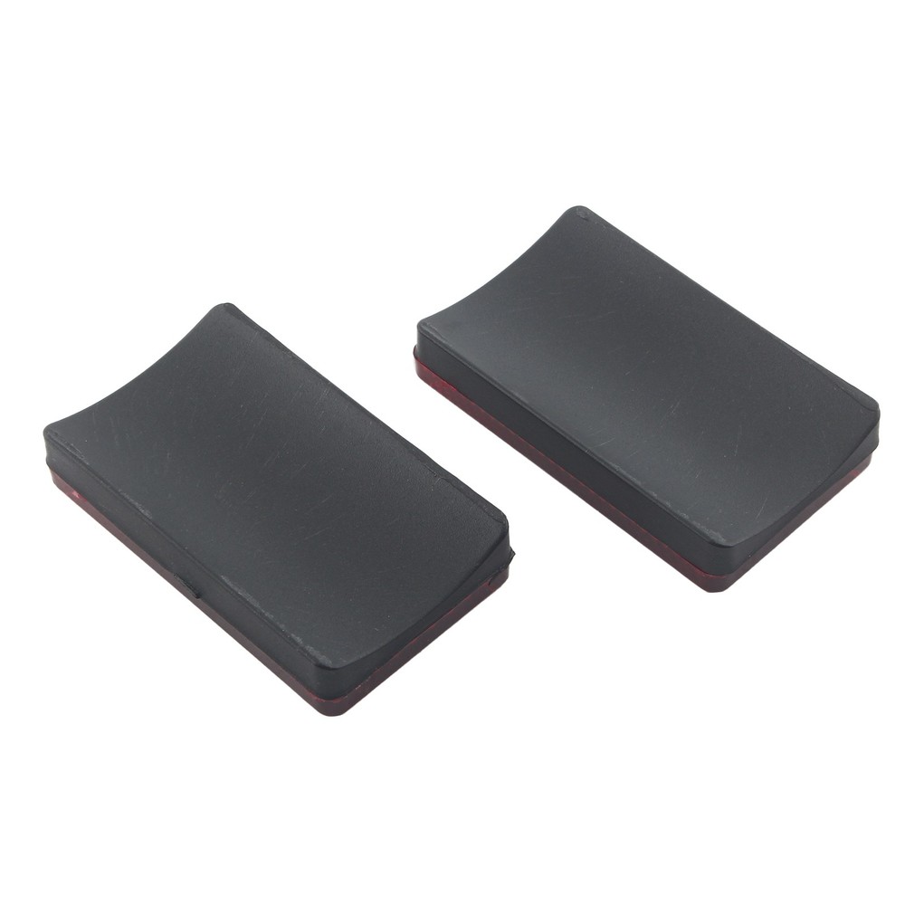 2PCS Red Rectangular Reflector For Universal Motorcycles ATV Dirt Bikes