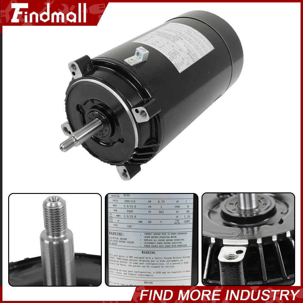 Pool Pump Motor & Seal Kit UST1102 For Hayward Max Flow Century 1 hp 3450 RPM